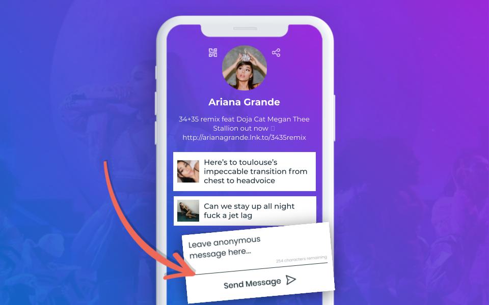 Music Links, Anonymous Messages, Cover View And More!